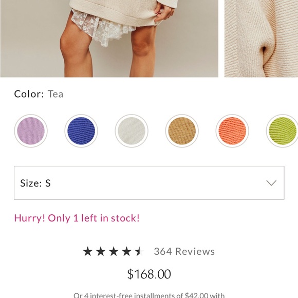 Free People Ottoman Slouchy Tunic size S - Picture 8 of 8